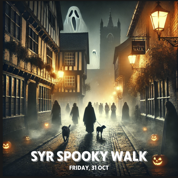 spooky walk illustration